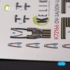 KELIK K72166 OV-1A/JOV-1A MOHAWK - interior 3D decals for ClearProp kit 1/72